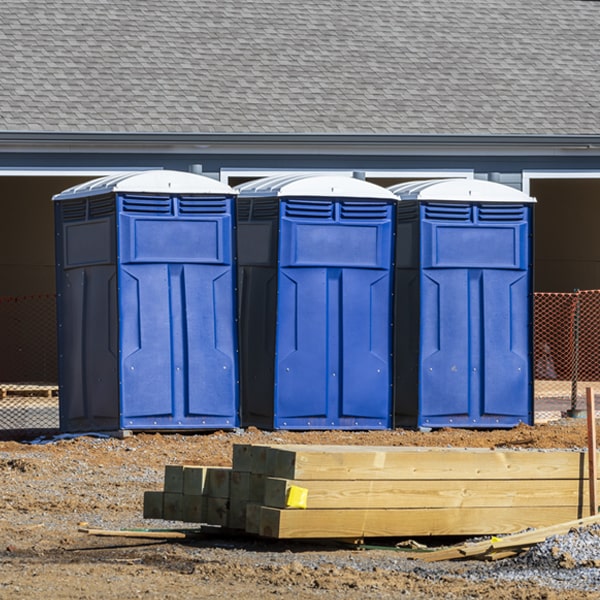 is there a specific order in which to place multiple porta potties in Crestline